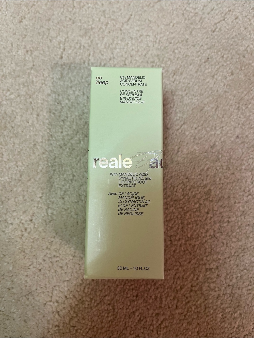 Reale Actives Go Deep 8% Mandelic Acid Serum Concentrate
